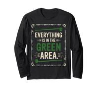 denglisch saying everything in the green area funny german Long Sleeve T-Shirt