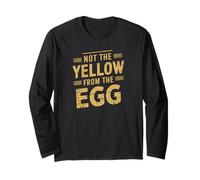 denglisch saying yellow from the egg funny german Long Sleeve T-Shirt