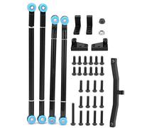 DENGPAO 1/10 CNC Zinc Alloy Rear Axle Rod Seat Kit for TF2 RC Rock Crawler, Durable Replacement Rear Axle Rod Base with High Hardness and Corrosion Resistance for Remote Control Off -