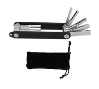 DENGPAO 10 in 1 Multitool Hex Key Wrench, Folding Hex Wrench Set with Screwdriver, Portable Aluminum Alloy Tool for Photographic Equipment Outdoor Repair and Home Use