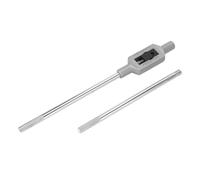 DENGPAO Adjustable Tap Wrench Handle, Alloy Steel Tap Holder Wrench for M13-32 Thread Taps, Reamer Hand Tapping Tool with Knurled Grip for Metalworking and Repair