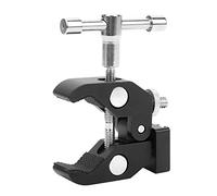 DENGPAO Articulated Arm Crab Extension Claw Clamp with 1/4 Screw and Hot Shoe Mount for DSLR Camera Monitor, Aluminum Alloy Adjustable Clamp for Tripod Accessories