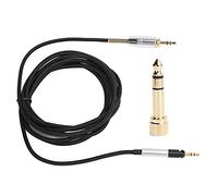 DENGPAO Headphone Cable 3.5mm to 2.5mm with 6.35mm Adapter, Replacement Audio Cable for Sennheiser HD518 HD558 HD595 HD598 and M40X M50X, OFC Copper Twisted Pair Design
