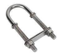 DENGPAO Marine Stainless Steel U Bolt, Stainless Steel U Bolt with Nut, Resistant Marine Hardware for Yacht Bow Stern Rigging, Boat Trailer Winch Attachment Point (M12)