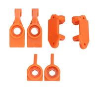 DENGPAO RC Car Steering Cup Rear Axle Cup with C Hub Carrier for Rustler Stampede Slash 2WD 1/10 RC Car, Replacement Upgrade Parts Made of High - Grade Plastic (Orange)