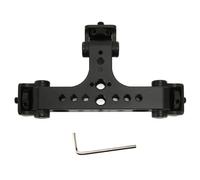 DENGPAO Triple Phone Holder Tripod Mount Adapter, Aluminum Alloy 180 Degree Rotating Ball Head for Live Streaming, Vlogging and Multi Device Setup with 1/4" and 3/8" Threads