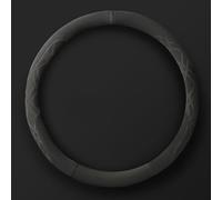 dengshao Car Steering Wheel Cover for Opel Vauxhall Vivaro 2014-2018, Suede Steering Wheel Protector Cover Car Accessory Sports Style Wheel Cover,Bla-ck-O shape