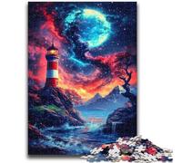 Dengta Under The Blood Moon Jigsaws 1000 Pieces for Adults,Challenging To Complete But Fun And Humorous Unique Home Decor And Gifts (50x75cm)