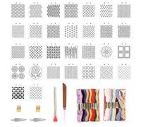 Dengthrive 30pcs Sashiko Kits for Beginners UK 24 Colors Embroidery Thread