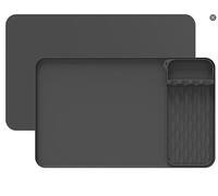 Dengthrive Heat Resistant Mat: 65×40 cm Silicone Mats for Worktops Compatible with Kitchen Holder Pad for Ninja/Russell Hobbs/Tower/Salter Microwave/Air Fryer/Oven