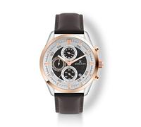 Denial Klein Attractive Dial Leather Strap Watch for Men, Brown, strap