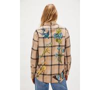 Denim and Bone Shirt at Free People in Botanical Plaid, Size: Small - female