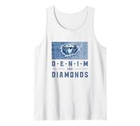 Denim and Diamonds Western Girls Night Party Vibes Tank Top