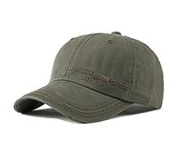 Denim Baseball Cap for Men Vintage Sports Hats Adjustable for Fishing, Camping, Running (Green)