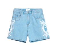 Denim Bermuda Shorts with Embroidery - female - Desigual - Denim Shorts - Blue - S - Shorts S