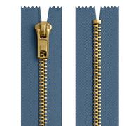 Denim Blue Jeans Zip 7" (18cm) - Replacement Zipper for Jeans, Purses, Crafts - Easy to Sew, Finish - Giddy Square