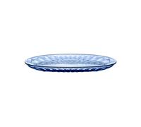 Denim blue LARGE OVAL SERVING DISH "VANITY"