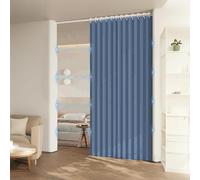 Denim Blue Shower Curtain 220x220cm - Machine Washable Stylish Bathroom & Bedroom Decor Functional Door Curtain Premium Quality Home Accessories