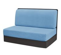 (denim blue) Stretch Jacquard RV Dinette Cushion Cover Animal Protection Washable Loveseat RV Camper Car Bench Seats Restaurant Slipcovers