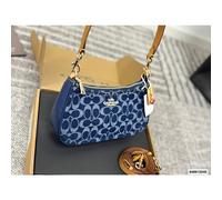(Denim Blue)Women's Handbag Coach Shoulder bag Underarm bags Moon Bag Classic Simplicity Daily