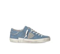 Denim Bluette Low Sneaker with Logo - female - Philippe Model - Sneakers - Blue - 4 UK - Shoes 4 UK