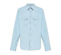 Denim Chambray Western Shirt - male - Tom Ford - Denim Shirts - Blue - 3XL - Shirts 3XL