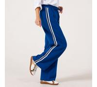 Denim & Co. Side Stripe Wide Leg Trouser Petite NAVY 3XL