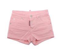 Denim Cotton Shorts - female - Dsquared2 - Shorts - Pink - 12 Y - Kids 12 Y