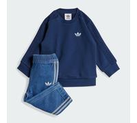 Adidas Originals Denim Crew Set Blue 3-6 Months Kids