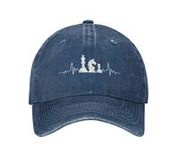 Denim Dad Hat Chess Heartbeat Chess Master Chess Lovers Baseball Caps Unisex Trucker Hat Adjustable Baseball Hat for Outdoor Sports Camping Fishing