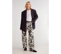 Denim Dalmatian Print Barrell Leg Jean NastyGal Mono 12