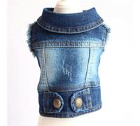 Denim Dog Clothes, Cowboy Pet Dog Coat, Puppy Clothing, Small Dogs Jeans Jacket, Vest Coat, Puppy Outfits, Cat Clothes, XS-2XL