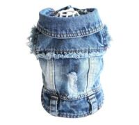 Denim Dog Clothes, Cowboy Pet Dog Coat, Puppy Clothing, Small Dogs Jeans Jacket, Vest Coat, Puppy Outfits, Cat Clothes, XS-2XL