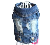 Denim Dog Clothes, Cowboy Pet Dog Coat, Puppy Clothing, Small Dogs Jeans Jacket, Vest Coat, Puppy Outfits, Cat Clothes, XS-2XL