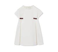 Denim Dress with Web - female - Gucci - Dresses - White - 2 Y | 92 CM - Kids 2 Y | 92 CM