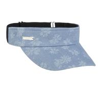 Denim Flower Visor by Seeberger
