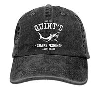 Denim Hat Women Men Cowboy Cap Shark Fishing Jaws Colors Available Baseball Cap Lightweight Trucker Cap Unisex Snapback Cap Classic Dad Hat for Adult Teens Kids