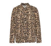 Denim Jacket with Leopard Print - female - Kaffe - Denim Jackets - Brown - L - Jackets L