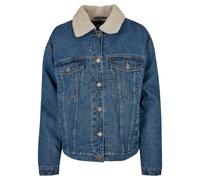 Denim jacket with oversized sherpa collar Urban Classics GT Bleu 4XL