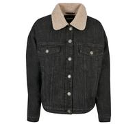 Denim jacket with oversized sherpa collar Urban Classics Noir L