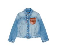 Denim Jacket with Printed Logo - male - Dsquared2 - Light Jackets - Blue - 16 Y - Kids 16 Y