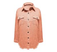 Denim Jackets Women Fashion Casual Lightweight Coats Long Sleeve Ladies Button Blazer Jackets Casual Ladies Blazers Outfits Orange
