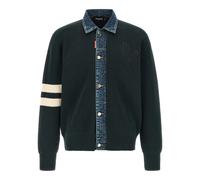Denim Mix D2 Cardigan- male- Dsquared2- Cardigans- Blue- M- Knitwear M