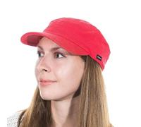 Denim Newsboy Cap Baker Boy Hat Sports Holiday Hat Red Denim Cap by CRAGGI