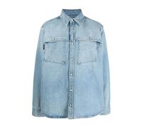 Denim overshirt - male - Balmain - Denim Shirts - Blue - 2XL - Shirts 2XL