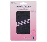 Hemline Iron-On Denim Patches 10x15 cm Dark