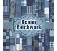 Denim Patchwork Scrapbook Paper Craft Pad: 18 Blue Jeans Designs, 36 Double-Side Sheets Printed on 8.5"x8.5" Sized Paper. Perfect for Card Making, ... Gift Wrapping, Album, DIY Project Etc
