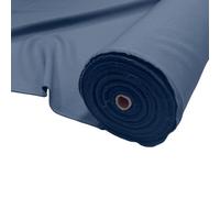 Denim Plain Bi-Stretch Polyester Fabric 170 GSM Weight 150cm Wide - Dressmaking Material for Trousers, Suits & Workwear - Panama Weave Sewing Fabric - 3 Metre (300cm x 150cm)