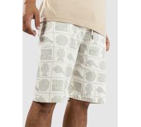 Denim Project Printed Linen Long Shorts objects print S