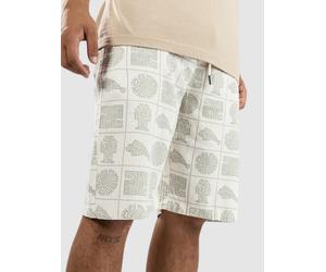 Denim Project Printed Linen Long Shorts objects print S